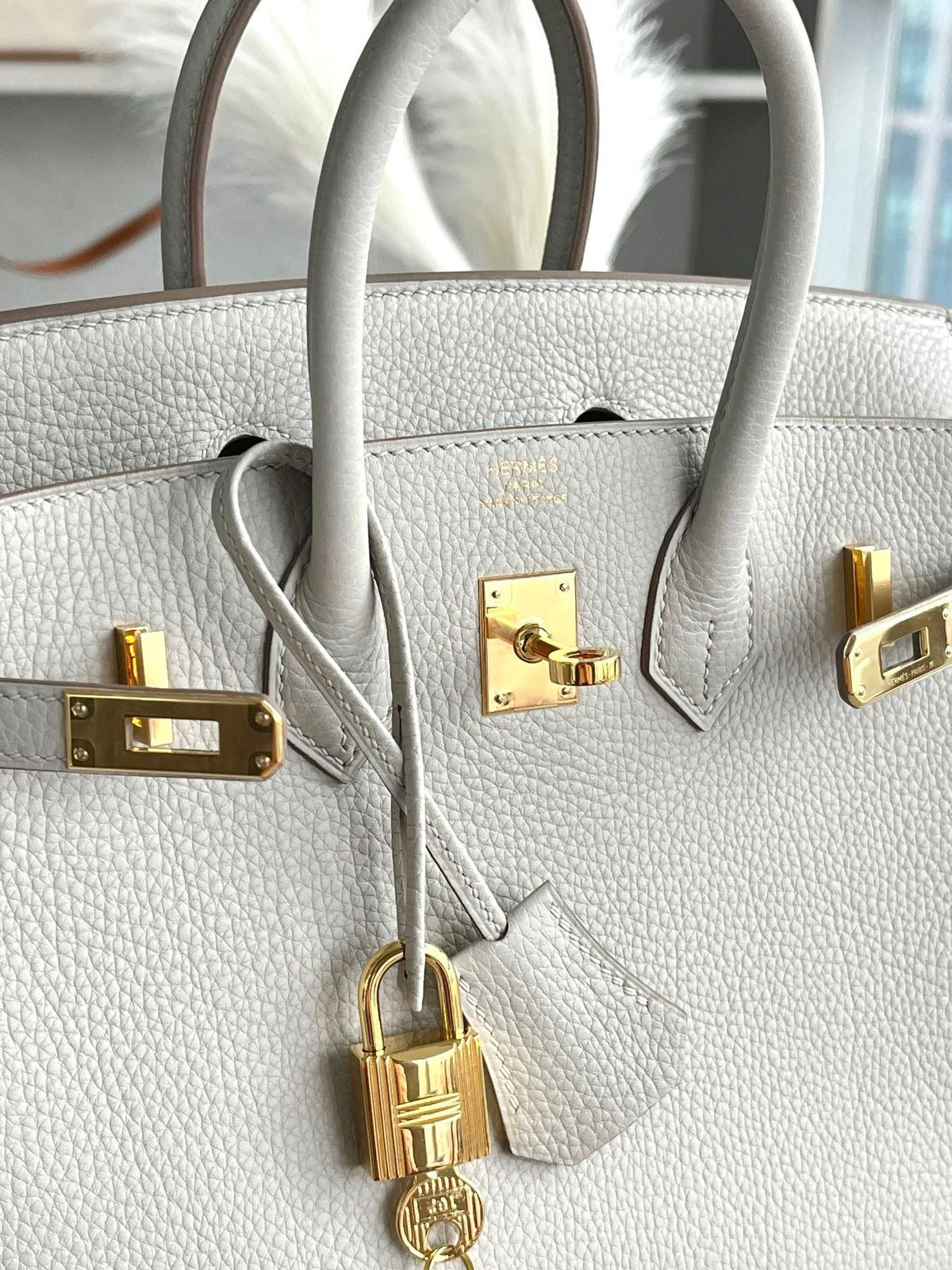 Birkin 25 True White Epsom GHW