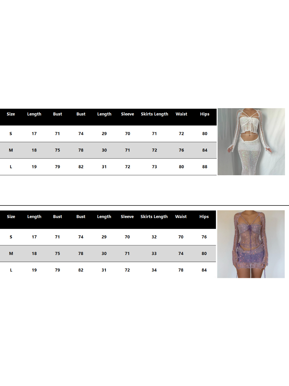 Mesh Sequins Lace up Tube Top & Mini Skirt Coord Set