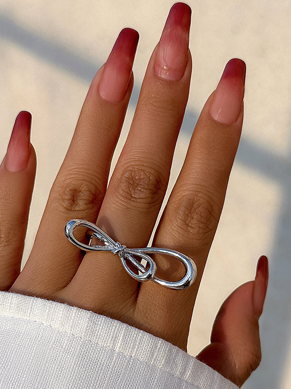 Bowknot Geometric Rings Accessories