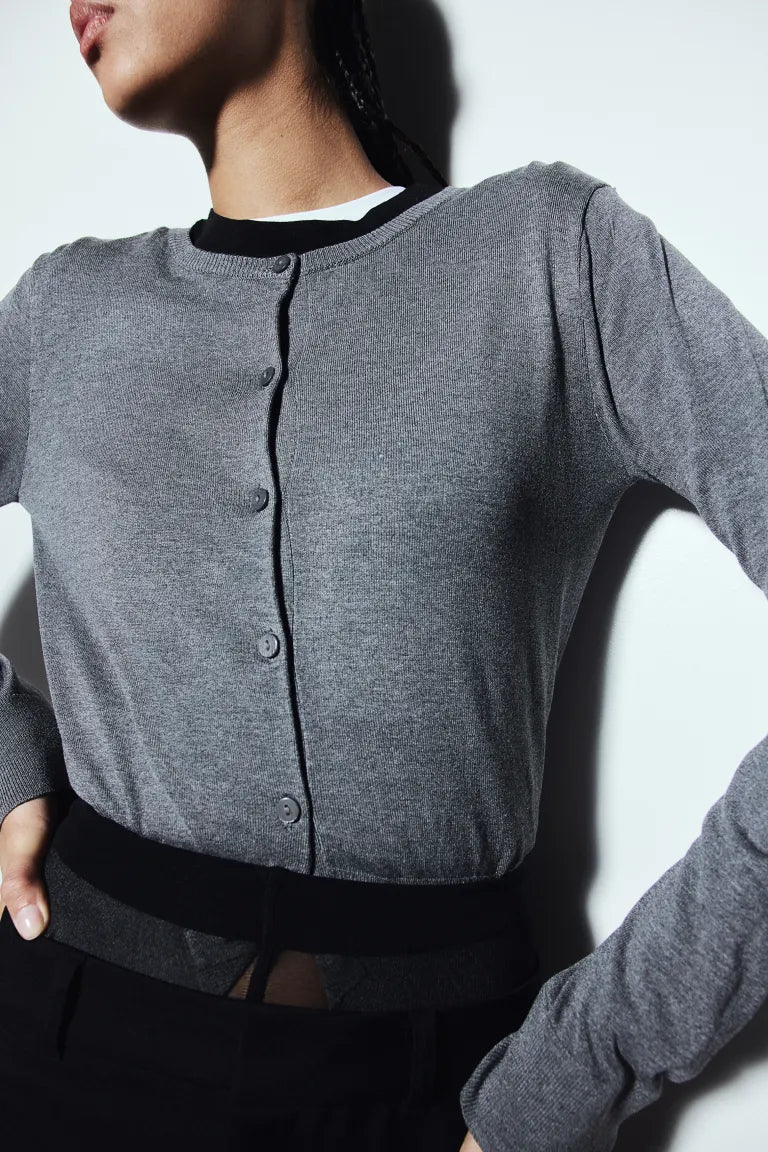Fine-knit Cardigan