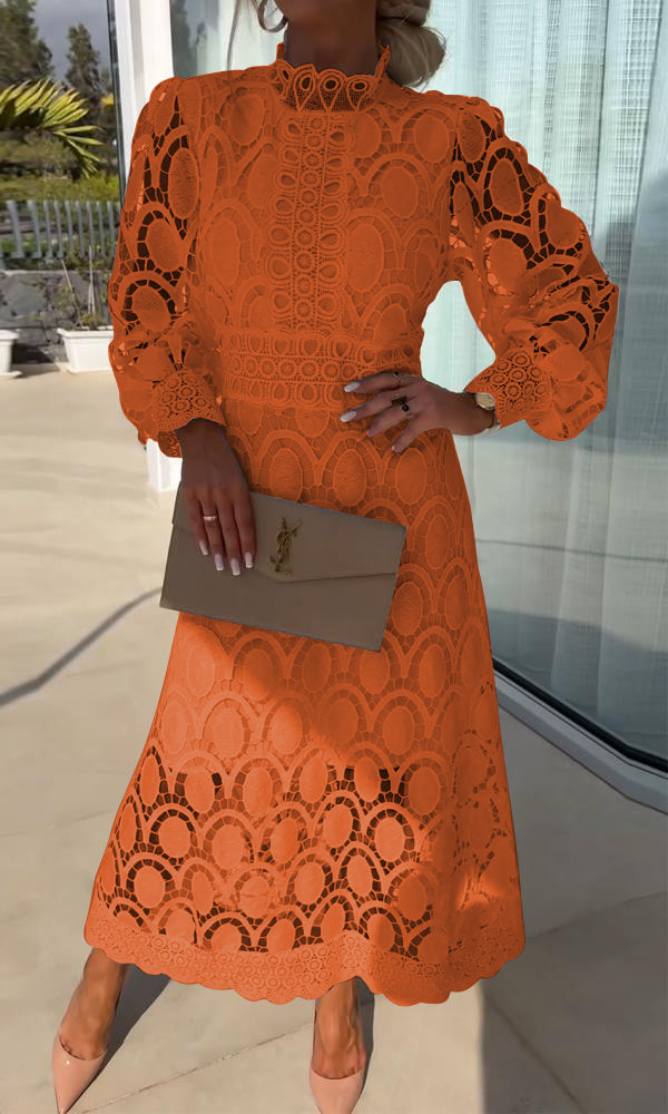 Lace Hollow Casual Elegant Dress