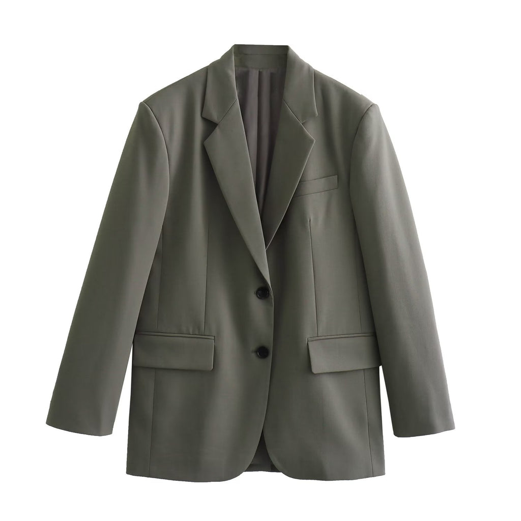 Autumn Women's Button Suit Coat Vest Pants Set – Stylish Fall Outfit