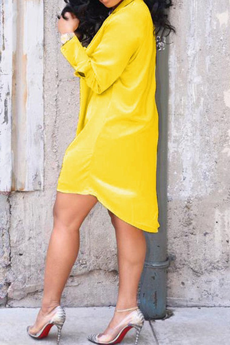Sexy Solid V Neck Straight Dresses(5 Colors)