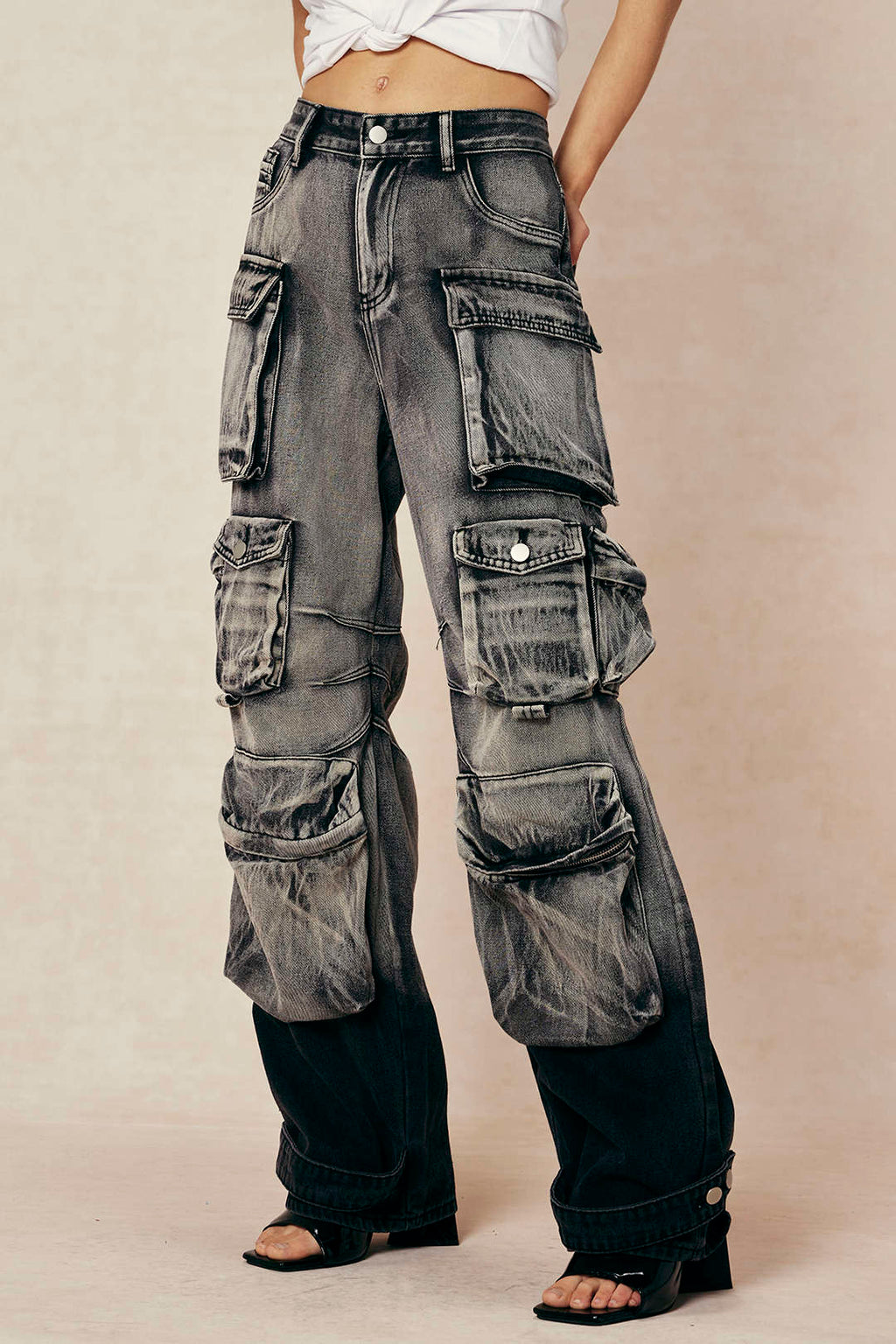 Who's That Girl Flare Cargo Pants