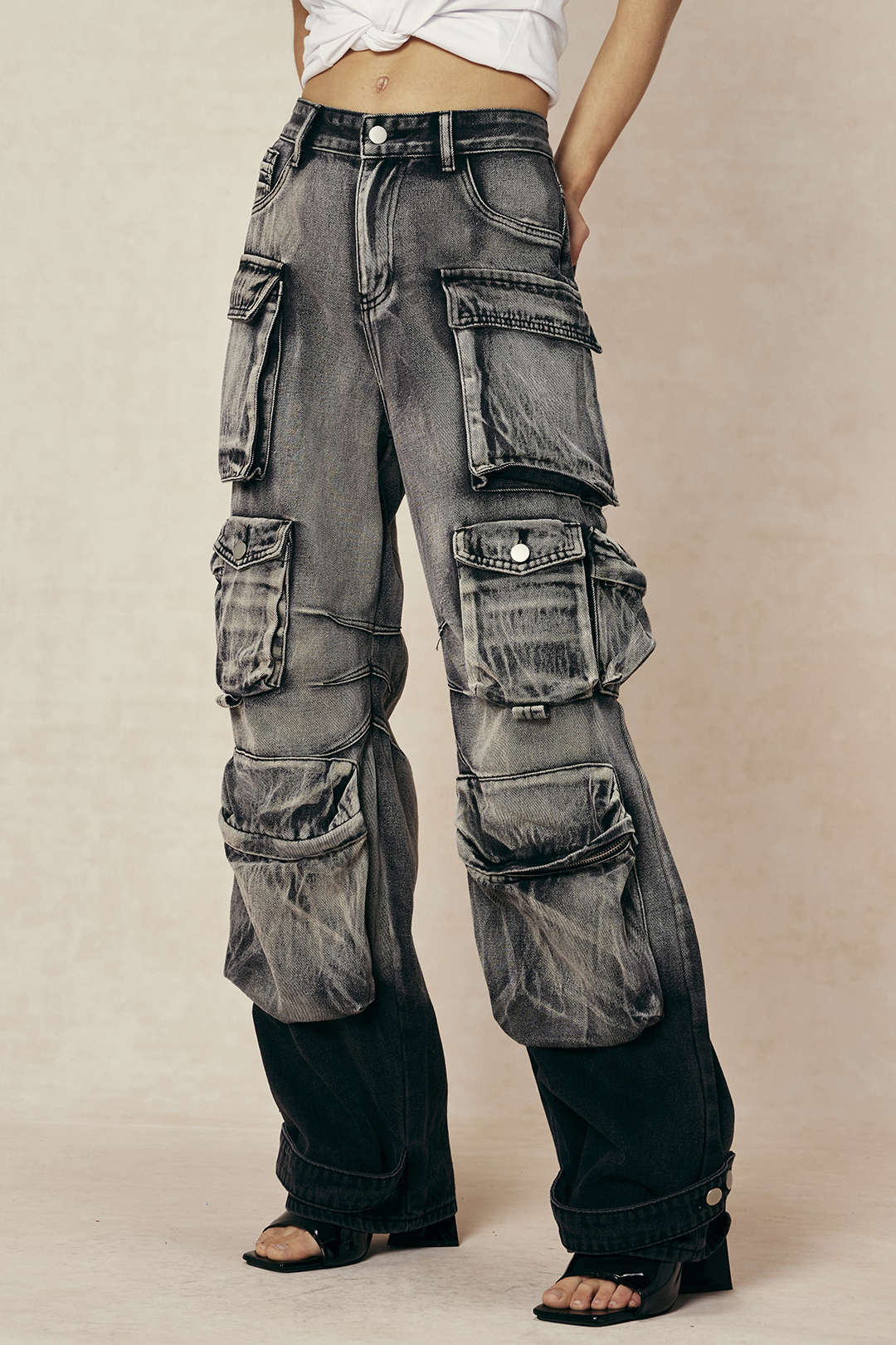 Who's That Girl Flare Cargo Pants