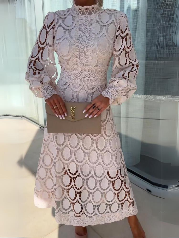 Lace Hollow Casual Elegant Dress