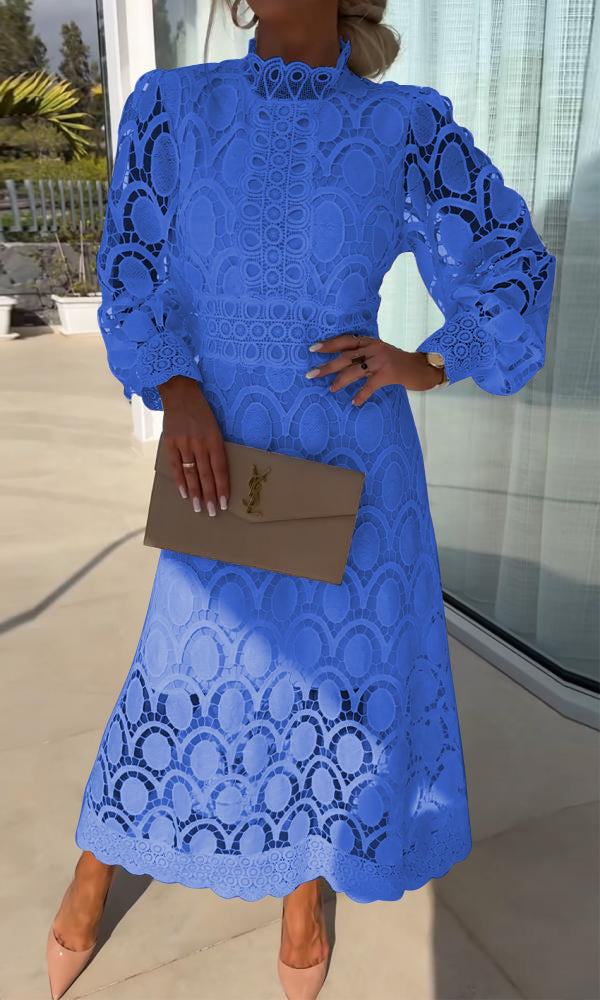 Lace Hollow Casual Elegant Dress