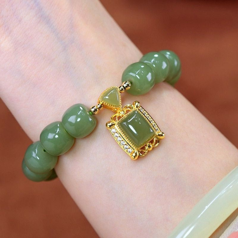 Natural Hetian Jade Bracelets Collection