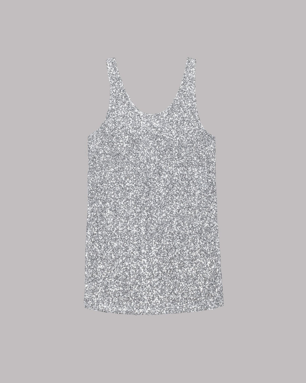 Sparkling Beach Sequin Relaxed Tank Mini Dress