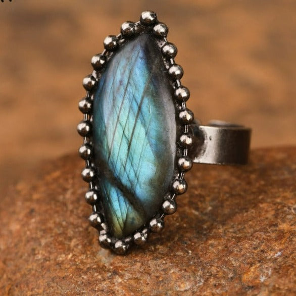 Bronze Labradorite Boho Rings
