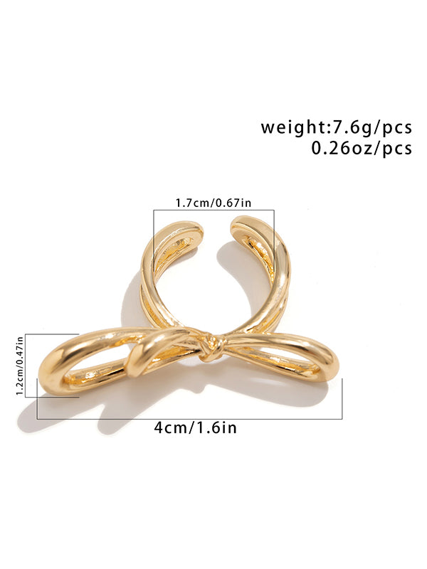 Bowknot Geometric Rings Accessories