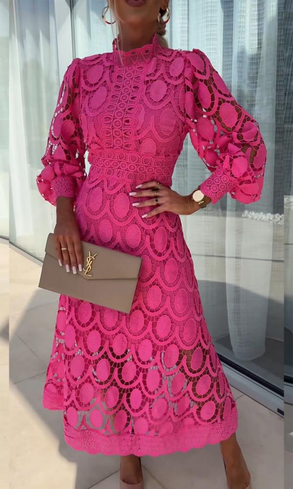 Lace Hollow Casual Elegant Dress