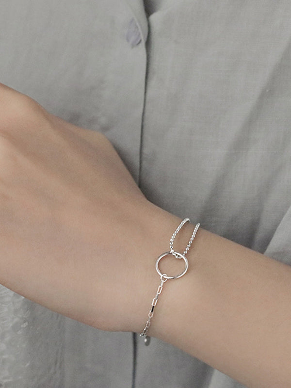 Urban Solid Color Geometric Bracelet Accessories