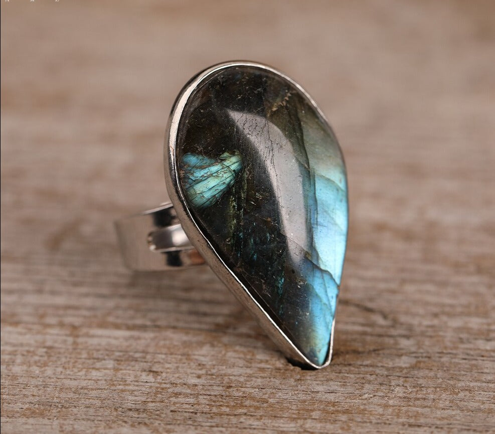 Bronze Labradorite Boho Rings