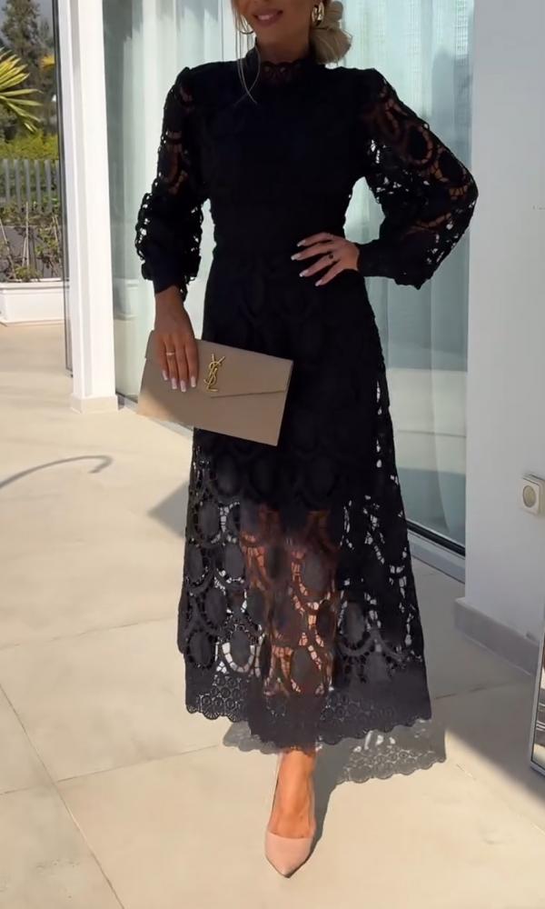 Lace Hollow Casual Elegant Dress